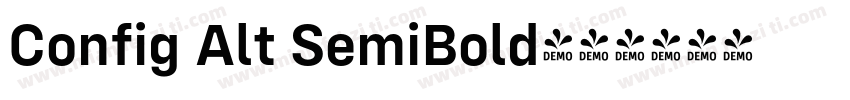 Config Alt SemiBold字体转换